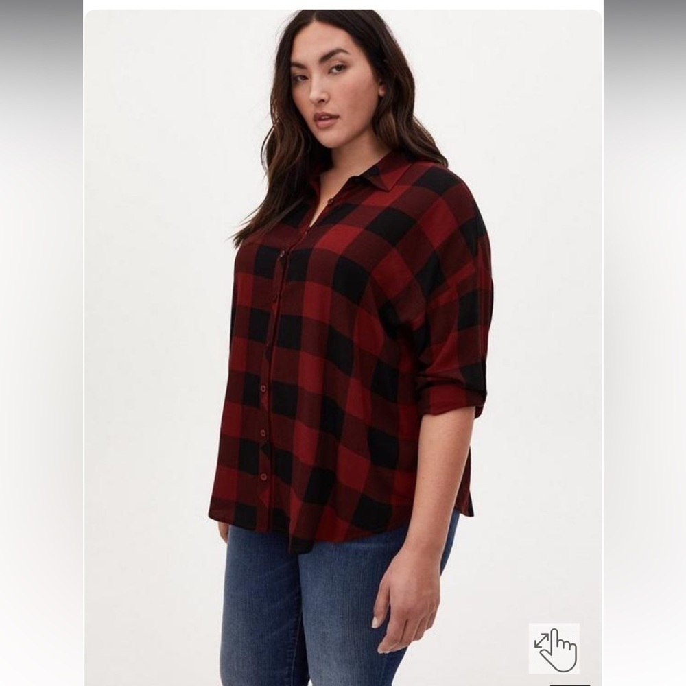 2X - torrid Drop Shoulder Shirt